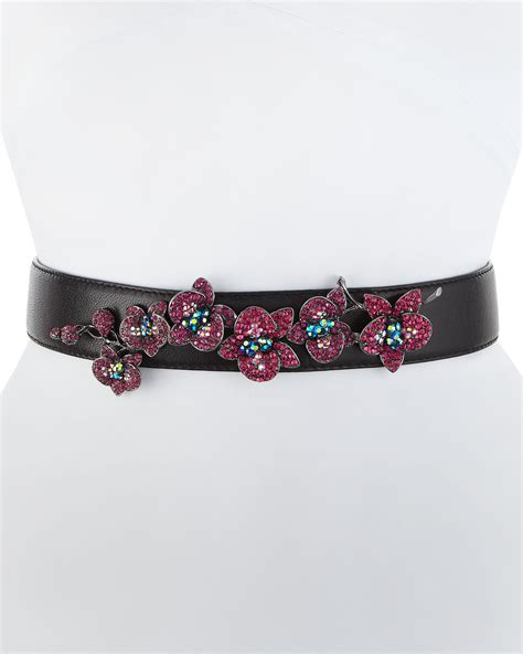 neiman marcus floral belt